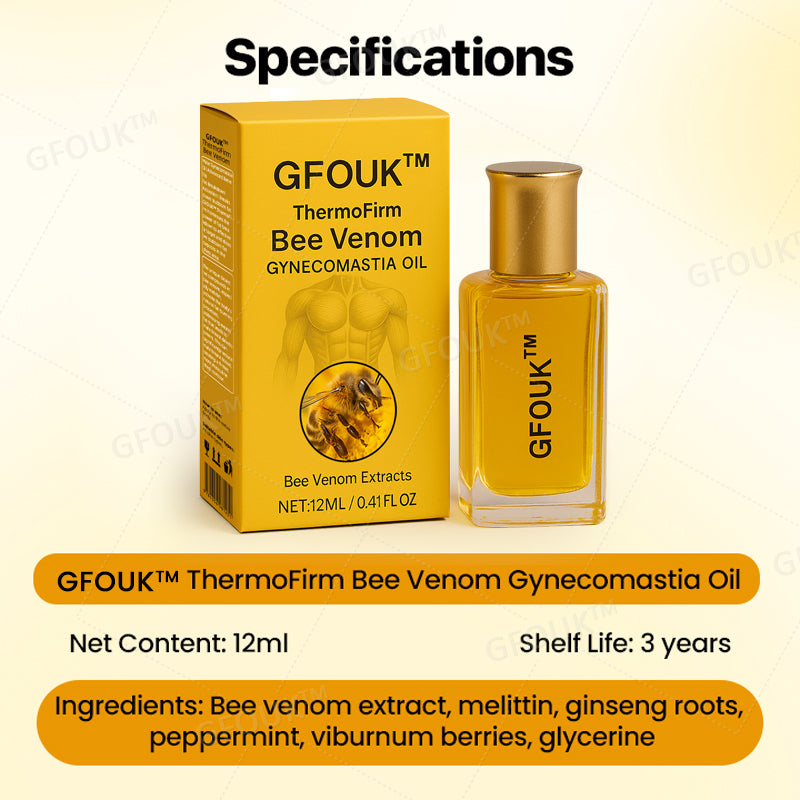 GFOUK™ ThermoFirm Bee Venom Gynecomastia Oil for Male Chest Firming